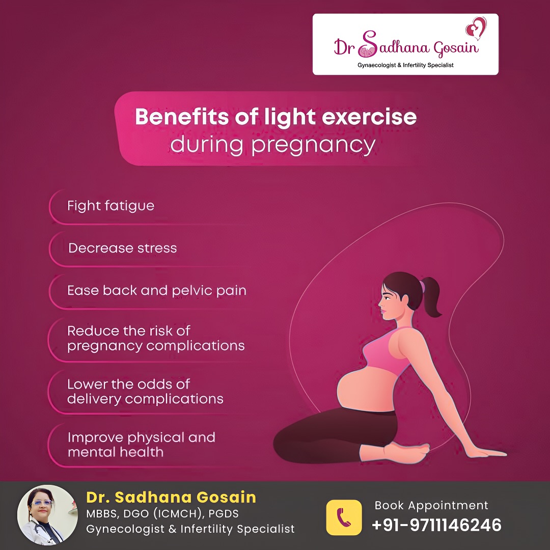 Benefit of Light Exercise During Pregnancy